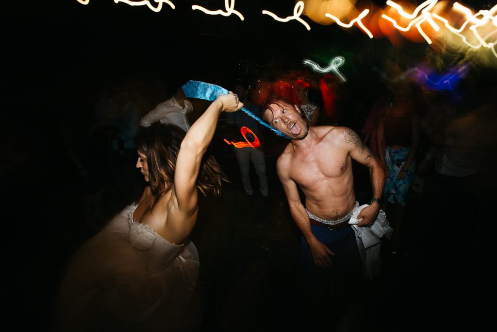 South Coast Wedding photography: Jen + Matt go crazy on the dancefloor at their Berry wedding