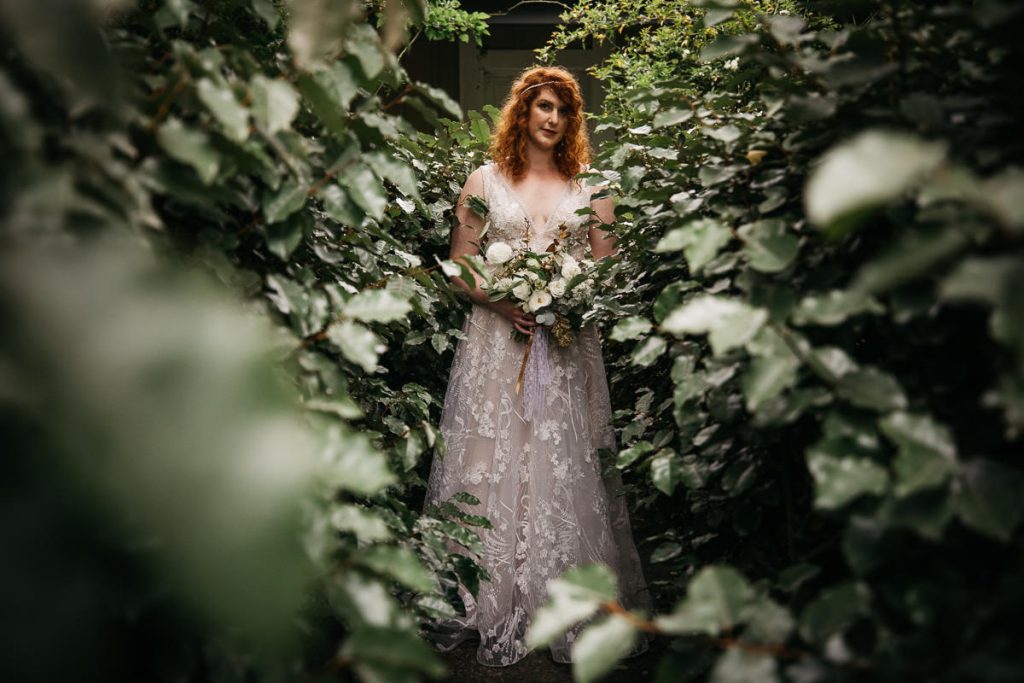 Portfolio of a bride amongst the leaves of the forest at her Cupitts Winery Wedding